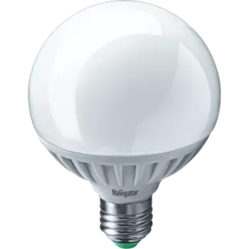 Лампа светодиодная E27 шар/G95, 12Вт, 4000K / Нейтрально холодно-белый, 1100лм, Navigator (20336 / NLL-G95-12-230-4K-E27 / 61279)