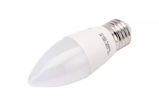 Лампа светодиодная E27 свеча/C37, 9 Вт, 6500 K/холодный свет, 800лм, 220 В, ОНЛАЙТ OLL-C37-9-230-6.5K-E27-FR (31996)