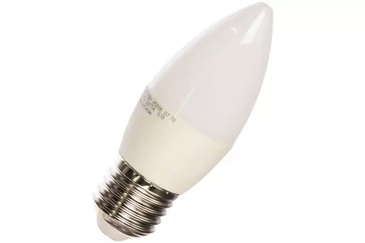 Лампа светодиодная E27 свеча/CN, 7.5Вт, 4500K / белый, 600лм, КОСМОС Basic (LkecLED7.5wCNE2745)