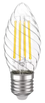 Лампа светодиодная E27 свеча витая/CT35, 7Вт, 4000K / нейтральный свет, 840лм, филаментная, IEK 360° (LLF-CT35-7-230-40-E27-CL)