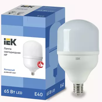 Лампа светодиодная E40, 65Вт, 6500K / холодный свет, 5850лм, IEK HP (LLE-HP-65-230-65-E40)