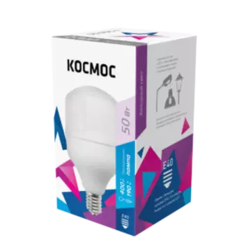 Лампа светодиодная E40 цилиндрическая, 50Вт, 6500K / холодный свет, 4700лм, КОСМОС HW 50W E4065 (LksmHWLED50WE4065)