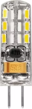 Лампа светодиодная G4, 12В, 2Вт, 150лм, 2700K/теплый, 80 Ra, FERON LB-420 (25858)