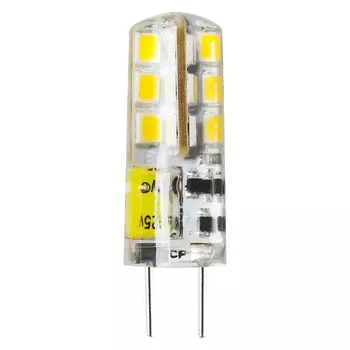 Лампа светодиодная G4, 220 В, 2 Вт, 160лм, 6000K/холодный, 80 Ra, SmartBuy (SBL-G4-2-60K)