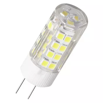 Лампа светодиодная G4, 220 В, 6 Вт, 480лм, 6000K/холодный, 80 Ra, SmartBuy (SBL-G4220-6-60K)