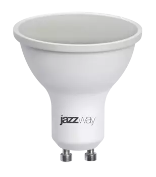 Лампа светодиодная GU10, 7Вт, 520лм, 5000K/нейтральный, 75 Ra, Jazzway (1033574)