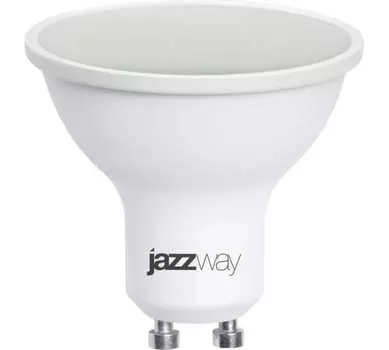 Лампа светодиодная GU10, 8 Вт, 560лм, 3000K/теплый, 80 Ra, Jazzway PLED- DIM (5035898)