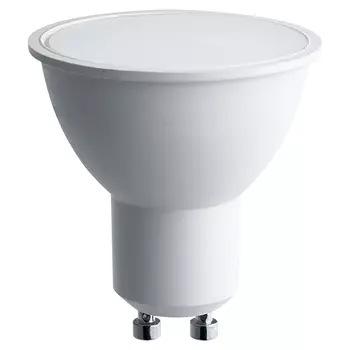 Лампа светодиодная GU10, MR16, 15Вт, 4000K/белый, 80 Ra, SAFFIT (55222)