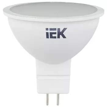 Лампа светодиодная GU5.3, MR16, 7Вт, 630лм, 3000K/теплый, IEK (LLE-MR16-7-230-30-GU5)