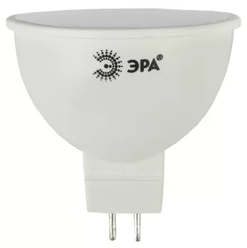 Лампа светодиодная GU5.3, MR16, 8Вт, 640лм, 2700K/теплый, 80 Ra, Эра LED MR16-8W-827-GU5.3 (Б0020546)