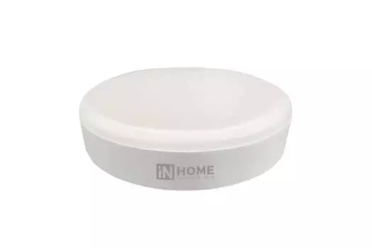 Лампа светодиодная GX53, 10Вт, 800лм, 3000 K/теплый, 80 Ra, IN HOME LED-GX53-VC (4690612020754)