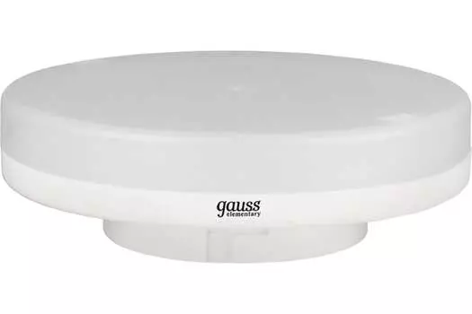 Лампа светодиодная GX53, Tablet, 15 Вт, 1140лм, 6500K/холодный, 80-89 Ra, 10 шт., GAUSS Elementary (83835_10)