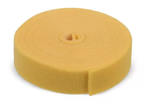 Лента-липучка Cabeus ROL-5x25-YL, 25 мм x 5м, желтый (ROL-5x25-YL)