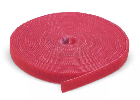 Лента-липучка Cabeus ROL-5x9-RD, 9 мм x 5м, красный (ROL-5x9-RD)
