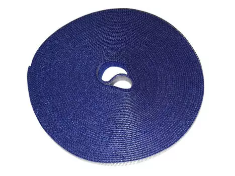 Лента-липучка Netko RVEC10X10BLE, 10 мм x 10000 мм, с насечками для отрыва (каждые 2 см), синий (RVEC10X10BLE)