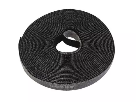 Лента-липучка Netko RVEC10X5BCK, 10 мм x 5м, с насечками для отрыва (каждые 2 см), черный (RVEC10X5BCK)
