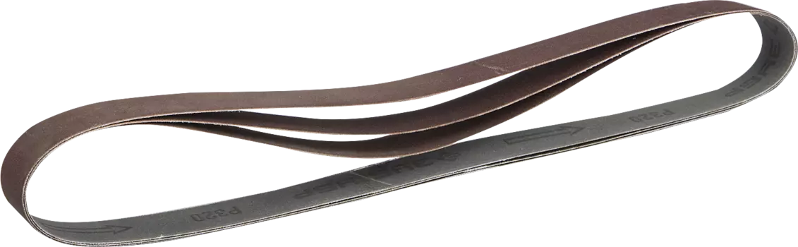 Лента шлифовальная Зубр МАСТЕР, P320, 25х762мм, тканевая основа, 3 шт. (35547-320)