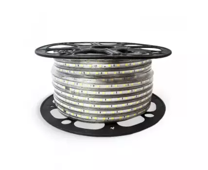 Лента светодиодная, 20 м, SMD 2835, 120 шт./7 Вт на метр, 220V, 3000K, белый, IP67 Gauss (311000122)