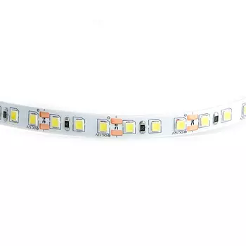 Лента светодиодная, 5 м, SMD 2835, 120 шт./9.6 Вт на метр, 12V, 6500 K, холодный белый, IP20 Feron (27729)