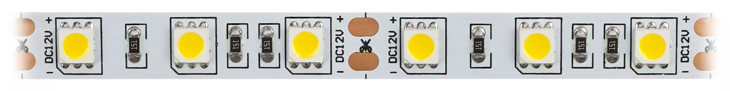 Лента светодиодная LS5050-14,4-60-12-2700K-IP20-2year-5m, 5 м, PLS 5050, 60 шт./14.4 Вт на метр, 12V, 2700 K, теплый белый, IP20 Эра (Б0044116)