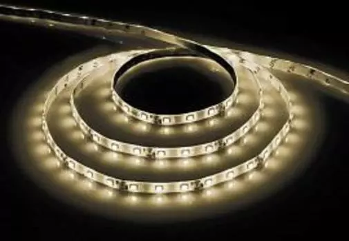 Лента светодиодная LS603, 5 м, SMD 3528, 60 шт./4.8 Вт на метр, 12V, 3000K, теплый белый, IP20 Feron (27597)