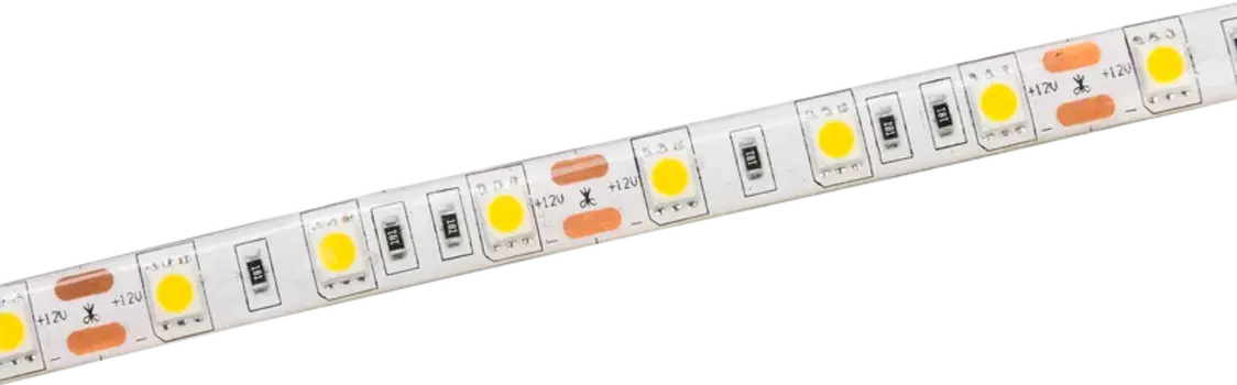 Лента светодиодная LSR-5050W60-14,4-IP65-12В, 5м, SMD 5050, 60шт./14.4Вт на метр, 12V, 6500K, белый, IP65 IEK (LSR2-2-060-65-3-05)