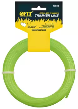 Леска триммерная FIT 78029, витой квадрат (твист) 2.9 мм x 15 м (78029)