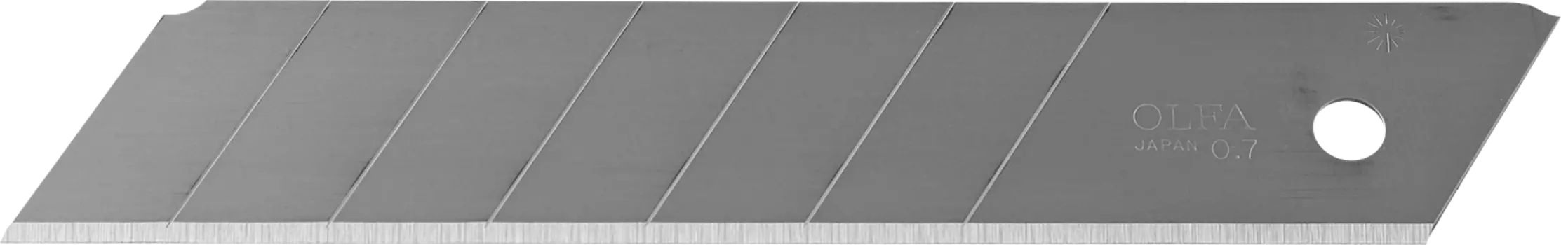Лезвия для ножа, лезвие: 25мм / выдвижное / сегментированное / отламывающееся, 7 сегментов, OLFA HB-5B (OL-HB-5B)