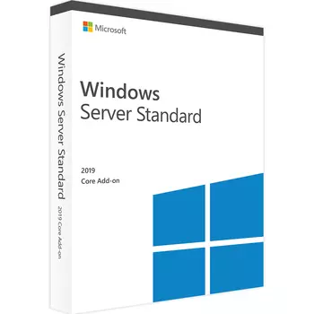 Лицензия Microsoft Windows Server Standard 2019, Academic, English, 64 bit, 16 Core, 10 CAL, BOX (P73-07679)