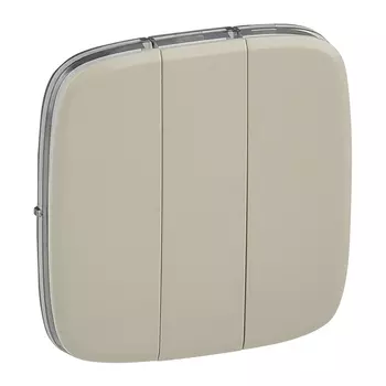 Лицевая панель выключателя Legrand Valena ALLURE, клавиш 3, слоновая кость (755036)