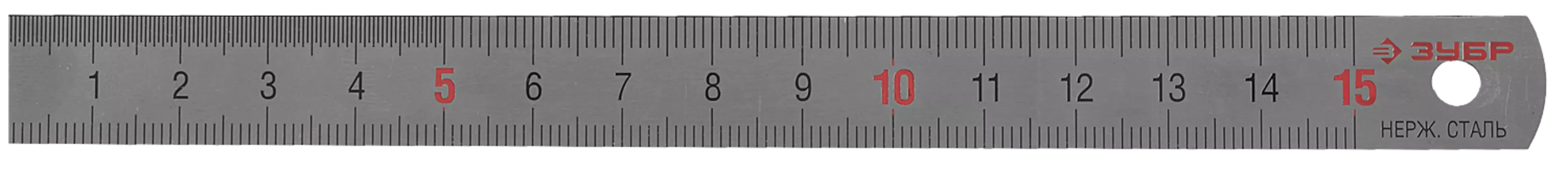 Линейка измерительная ЗУБР "ЭКСПЕРТ" 34280-0.5-015, Длина 150 мм, Толщина 0.5 мм, серый (34280-0.5-015)