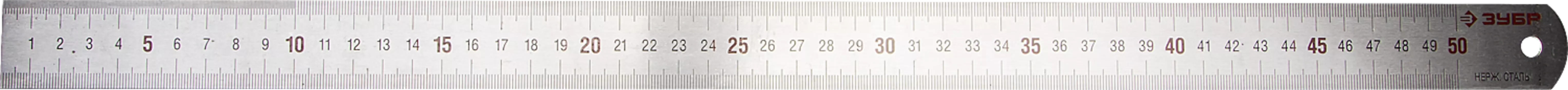 Линейка измерительная ЗУБР ПРОФЕССИОНАЛ 34280-1-050, Длина 500 мм, Толщина 1 мм, серый (34280-1-050)