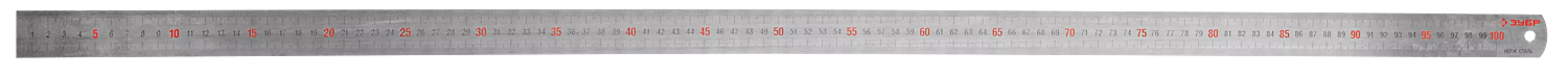 Линейка измерительная ЗУБР ПРОФЕССИОНАЛ 34280-1.2-100, Длина 1000 мм, Толщина 1.2 мм, серый (34280-1.2-100)