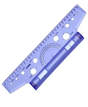 Линейка СТАММ 30см, пластик, прозрачный (ЛР20)