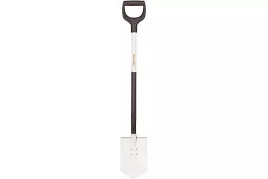 Лопата штыковая с черенком FISKARS, ширина 17см (1019605)