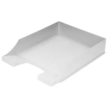 Лоток для бумаг горизонтальный Brauberg Contract 1 отделение, пластиковый, серый (230880)