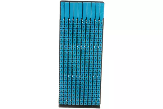 Маркер кабельный 6.55мм DKC Mark символ "6" для кабеля сечением 0.5-1.5мм, 200 шт., голубой (MKF6S1)