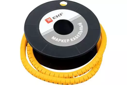 Маркер кабельный EKF цифра "5" для 1.5мм, 1000 шт., желтый (plc-KM-1.5-5)