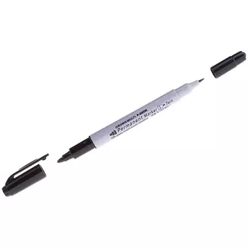 Маркер перманентый Crown, черный (P-800W)