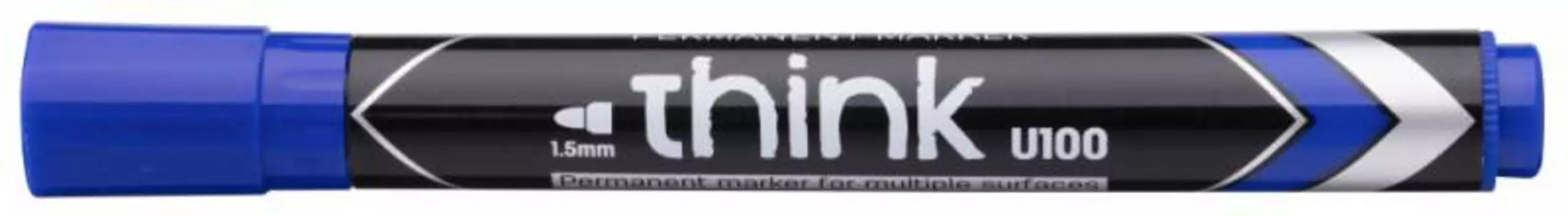 Маркер перманентый Deli Think, синий (EU10030)