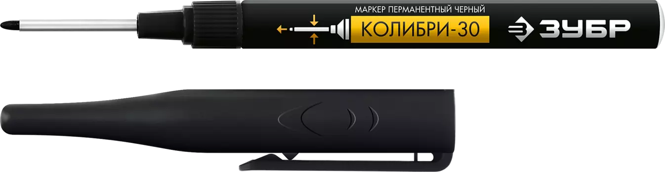 Маркер Зубр Профессионал Колибри-30, перманентный, черный (06338-2)