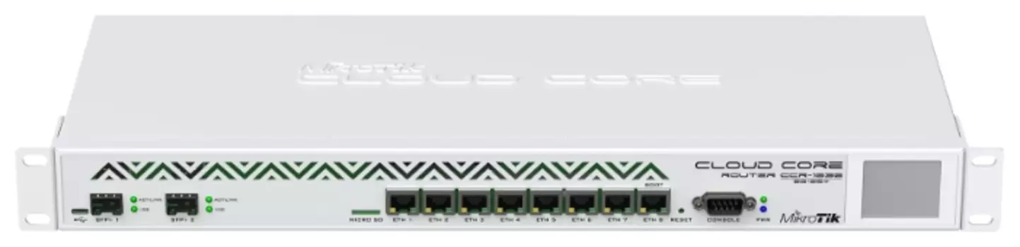 Маршрутизатор MikroTik Cloud Core Router CCR1036-8G-2S+, LAN: 8x1 Гбит/с, WAN 2x10 Гбит/с, кол-во SFP/uplink: SFP+ 2x10 Гбит/с (CCR1036-8G-2S+)