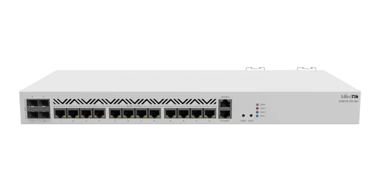Маршрутизатор MikroTik CCR2116-12G-4S+, LAN: 13x1 Гбит/с, WAN 4x10 Гбит/с, кол-во SFP/uplink: SFP+ 4x10 Гбит/с (CCR2116-12G-4S+)
