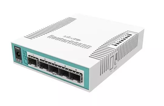 Маршрутизатор MikroTik CRS106-1C-5S, 5SFP, 1Combo 1000BASE-T/SFP