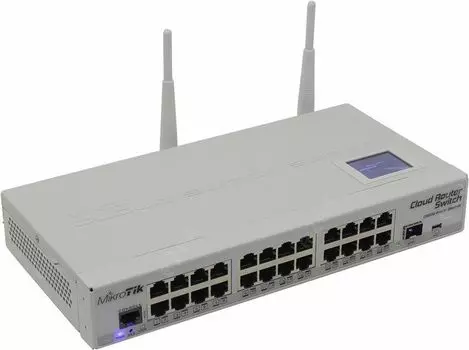 Маршрутизатор MikroTik CRS125-24G-1S-2HnD-IN, LAN: 24x1 Гбит/с, WAN 1x1 Гбит/с, кол-во SFP/uplink: SFP 1x1 Гбит/с (CRS125-24G-1S-2HnD-IN)