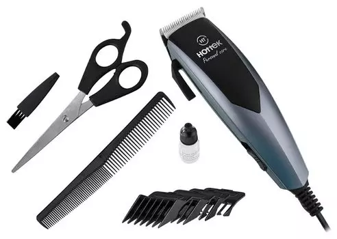 Машинка для стрижки HOTTEK HT-964-200, режимов 1, насадок 4 1.8м, серый (HT-964-200)