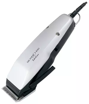 Машинка для стрижки Moser 1400-0458, режимов 1, насадок 1, черный/белый (1400-0458)