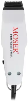 Машинка для стрижки Moser 1400 Mini, режимов 1, насадок 1, длина шнура 2 м, черный/белый (1411-0086)