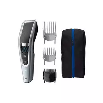 Машинка для стрижки Philips Hairclipper series 5000, режимов 1, насадок 3, серебристый/черный (HC5630/15)