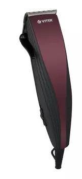 Машинка для стрижки VITEK VT-1358 BD, насадок 4, длина шнура 1.8 м, красный/черный (VT-1358BD)